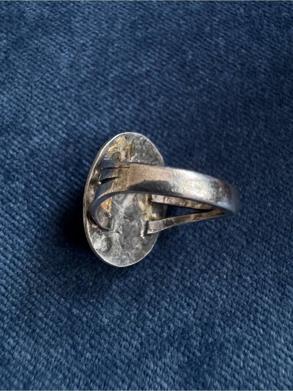Vintage  Sterling Silver Native American Turquoise Ring Size 7